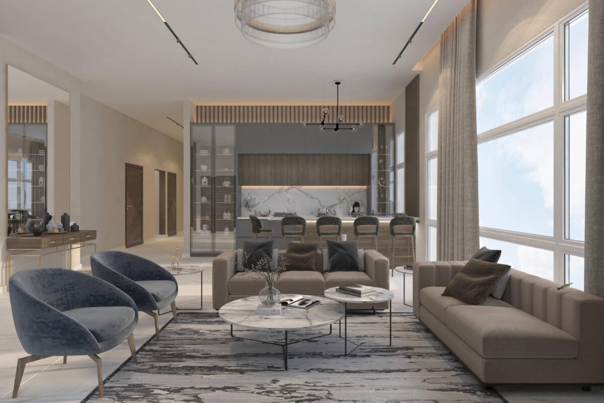 modern living room design of interiors - Apartment Interior Design