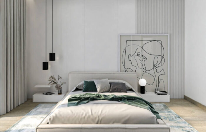 Bedroom design with a modern touch