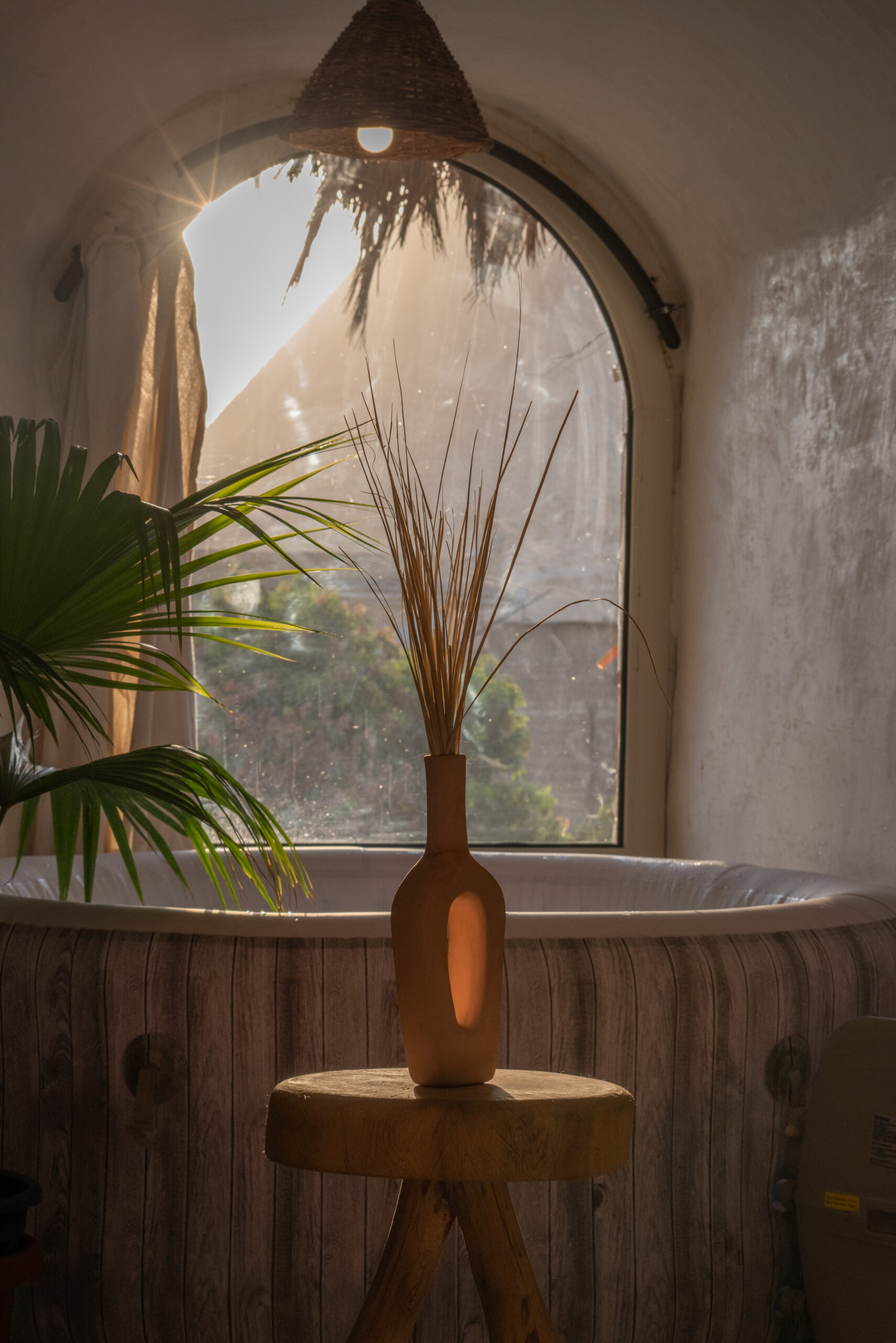 Rich material palette interior design